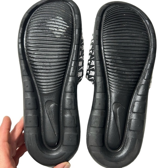 Nike Victori One Sports Slide Print Black White CN9678 006 Beach Sandals Size 8 - Picture 4 of 5